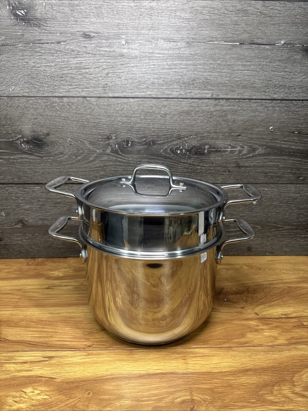 All-Clad 6Qt Stainless Steel Pasta Pot and Insert w/ Lid Strainer INDUCTION